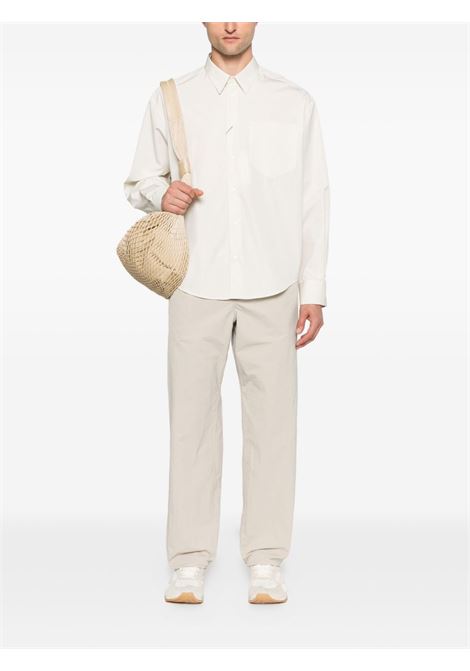 Camicia classica in beige chiaro Ami Paris - uomo AMI PARIS | USH766CO0063185